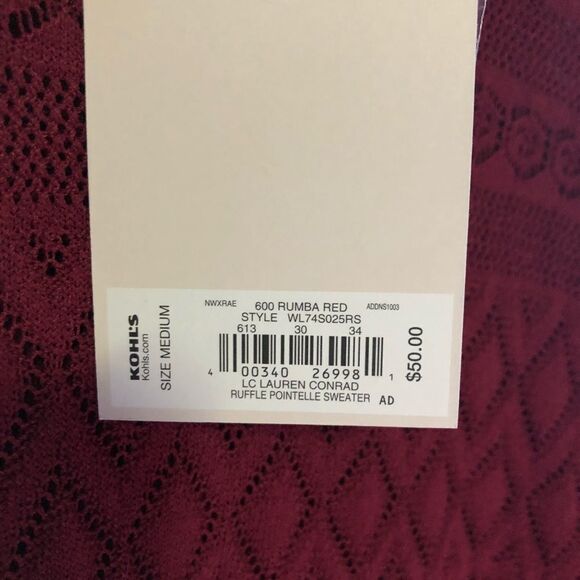 Laura Conrad Ruffle Pointelle Sweater    - Picture 7 of 8